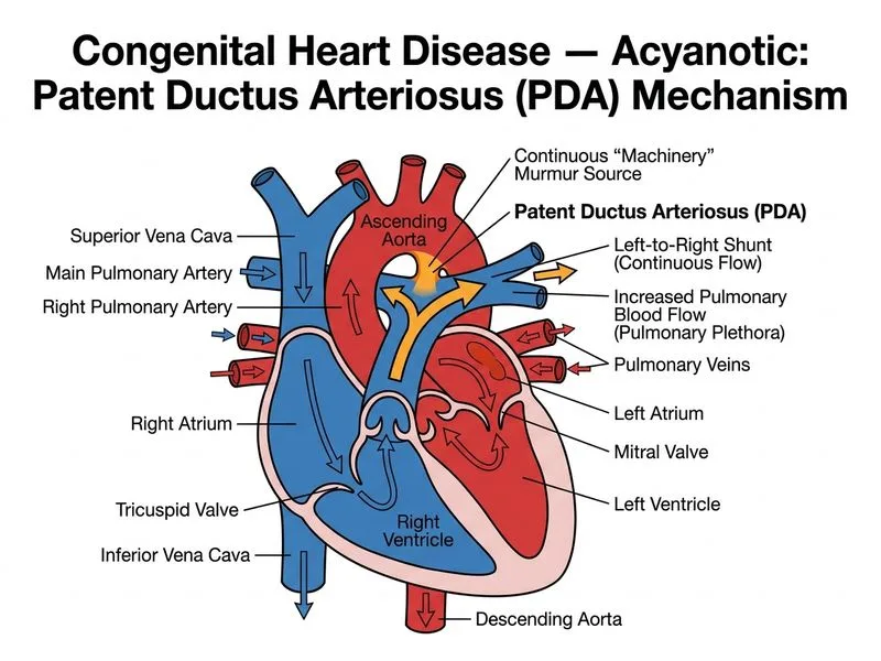 Congenital Heart Disease — Acyanotic diagram