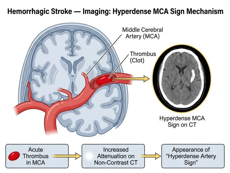 Hemorrhagic Stroke — Imaging diagram