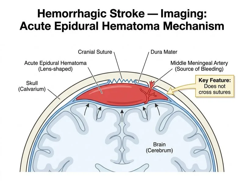 Hemorrhagic Stroke — Imaging diagram
