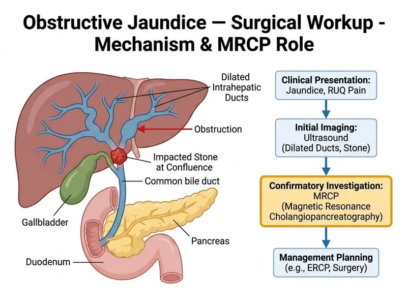 Obstructive Jaundice — Surgical Workup diagram