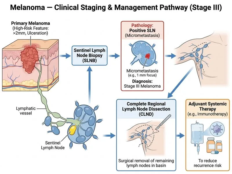Melanoma — Clinical Staging diagram