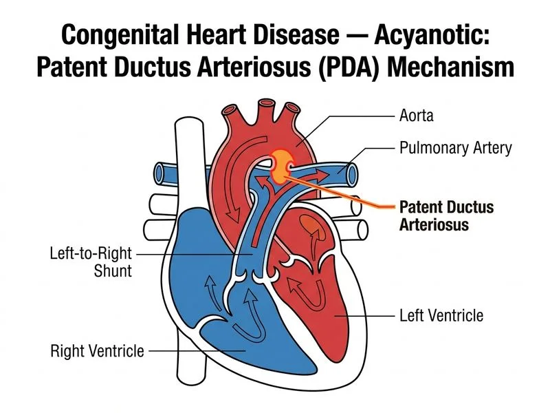 Congenital Heart Disease — Acyanotic diagram