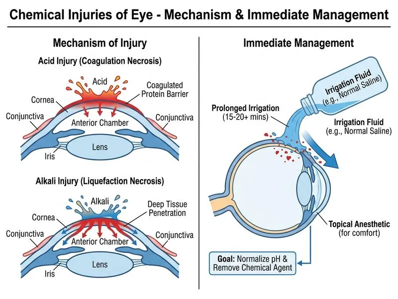 Chemical Injuries of Eye diagram