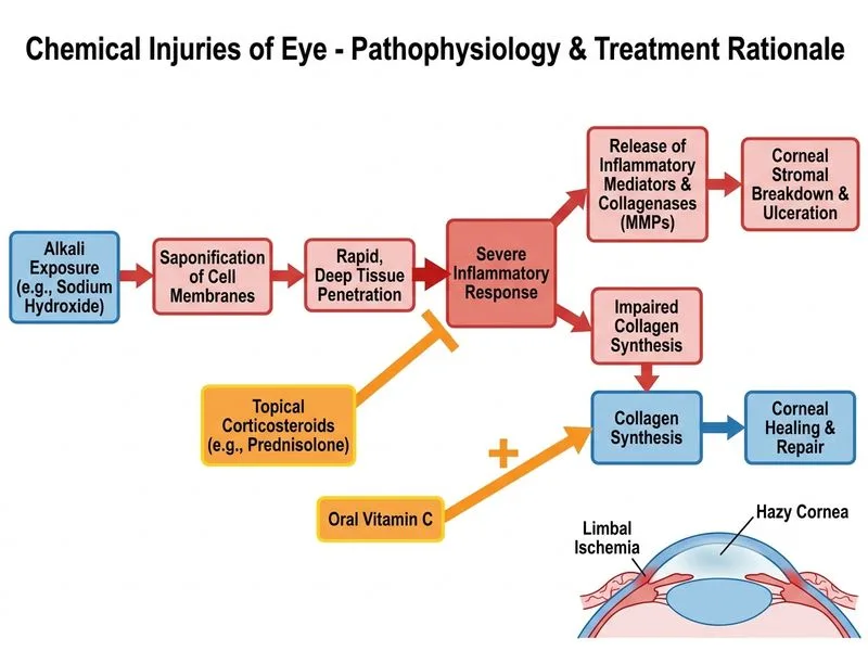 Chemical Injuries of Eye diagram
