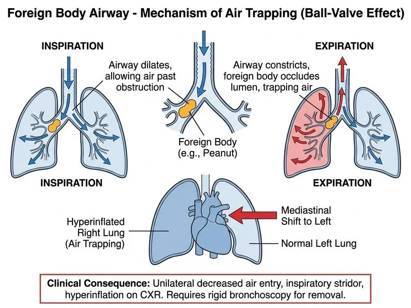 Foreign Body Airway diagram
