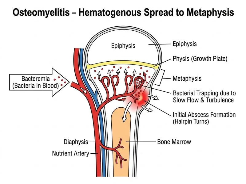 Osteomyelitis diagram