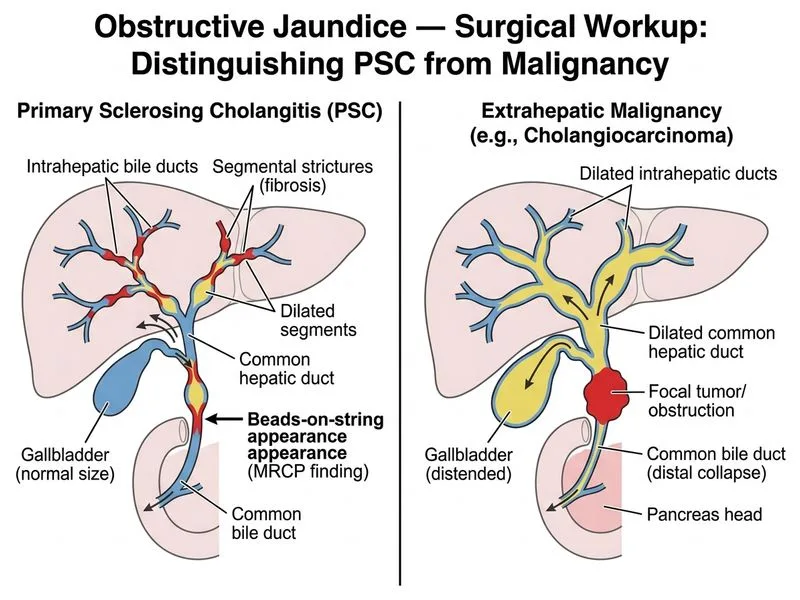 Obstructive Jaundice — Surgical Workup diagram