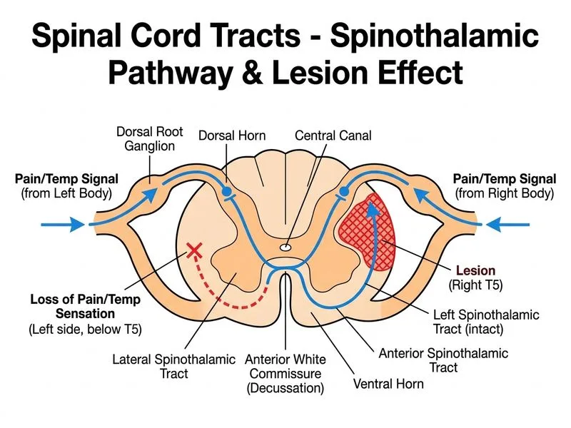 Spinal Cord Tracts diagram