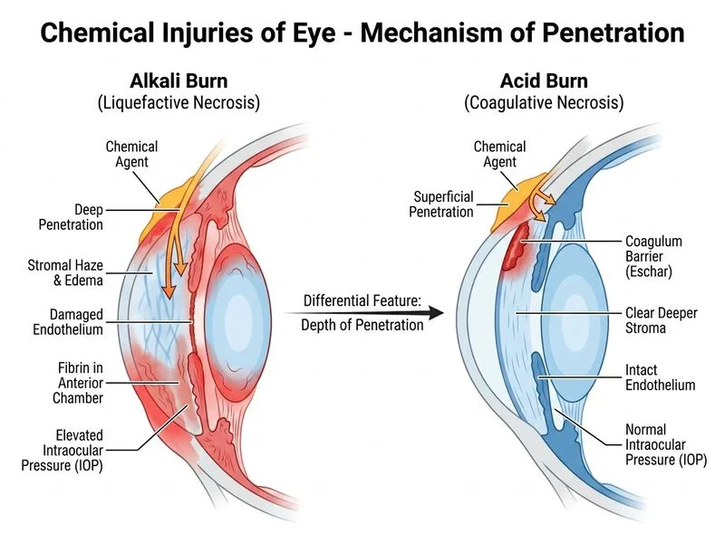 Chemical Injuries of Eye diagram
