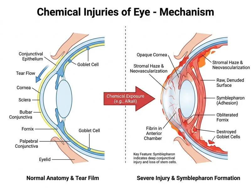 Chemical Injuries of Eye diagram