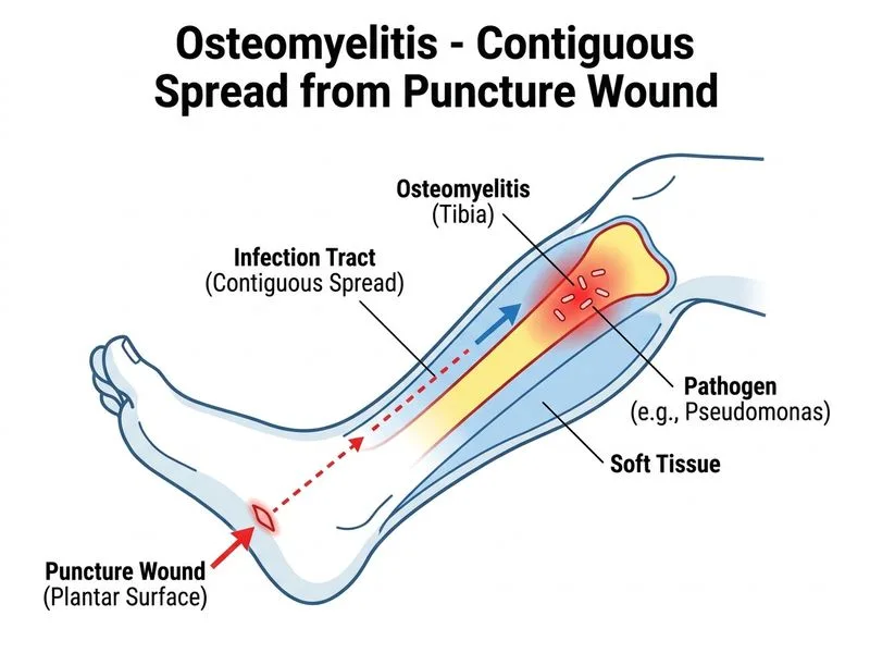 Osteomyelitis diagram