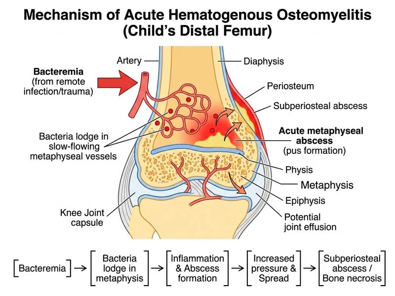 Osteomyelitis diagram