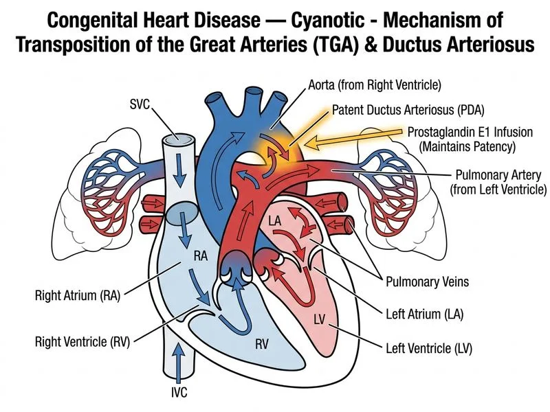 Congenital Heart Disease — Cyanotic diagram