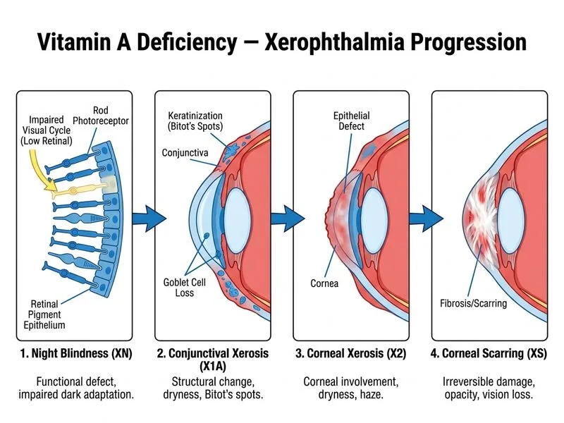 Vitamin A Deficiency — Xerophthalmia diagram