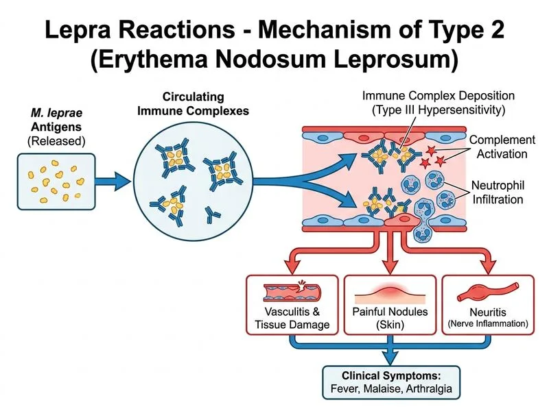 Lepra Reactions diagram