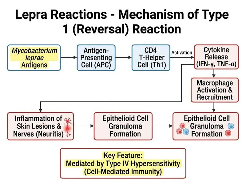 Lepra Reactions diagram