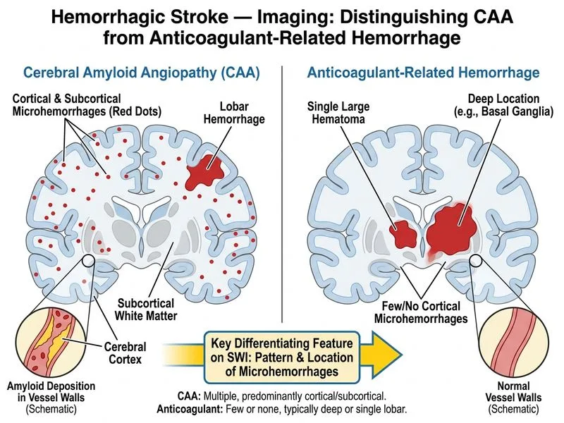 Hemorrhagic Stroke — Imaging diagram