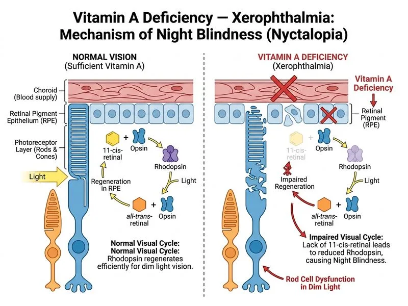 Vitamin A Deficiency — Xerophthalmia diagram