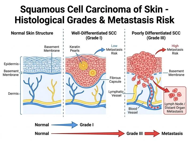 Squamous Cell Carcinoma of Skin diagram