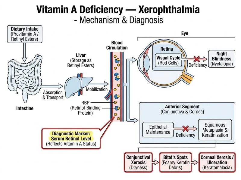 Vitamin A Deficiency — Xerophthalmia diagram