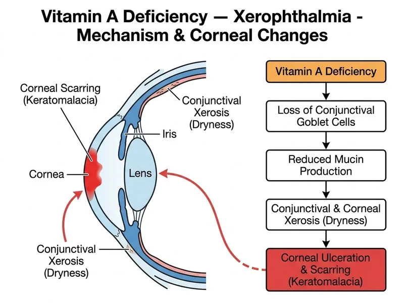 Vitamin A Deficiency — Xerophthalmia diagram