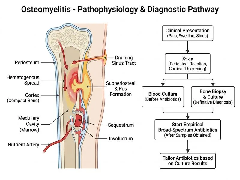 Osteomyelitis diagram