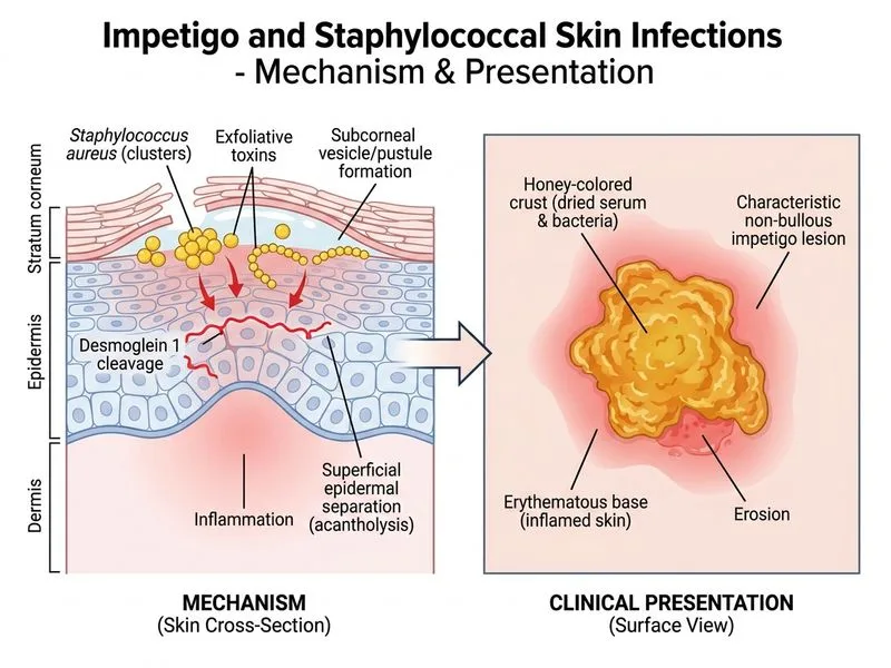 Impetigo and Staphylococcal Skin Infections diagram