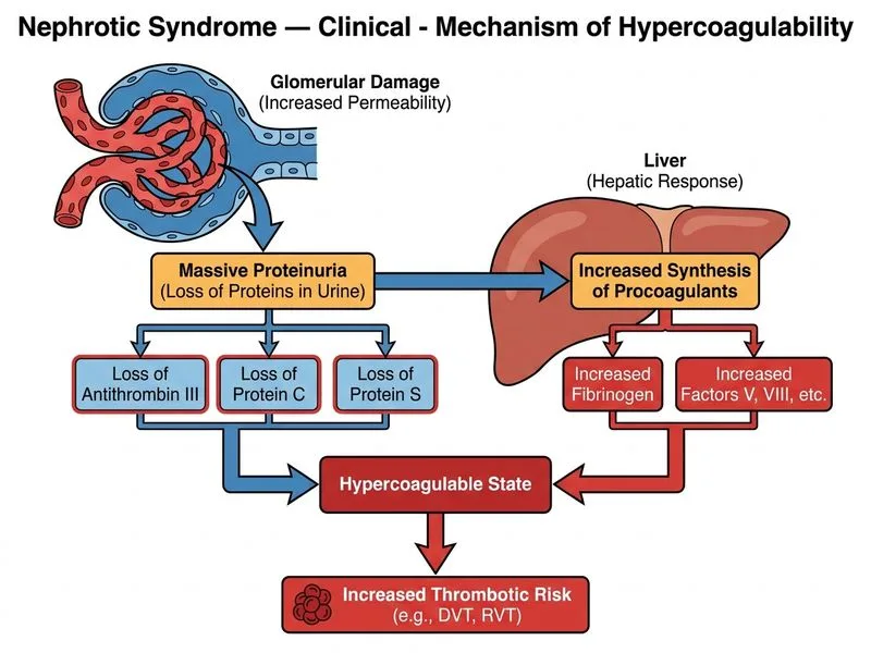 Nephrotic Syndrome — Clinical diagram