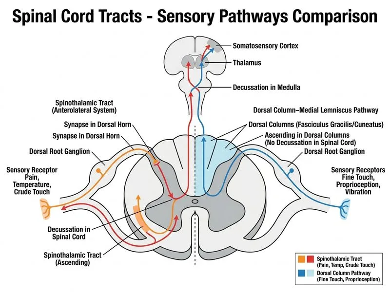 Spinal Cord Tracts diagram