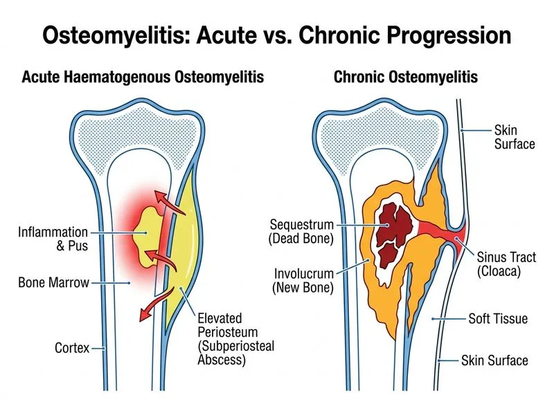 Osteomyelitis diagram
