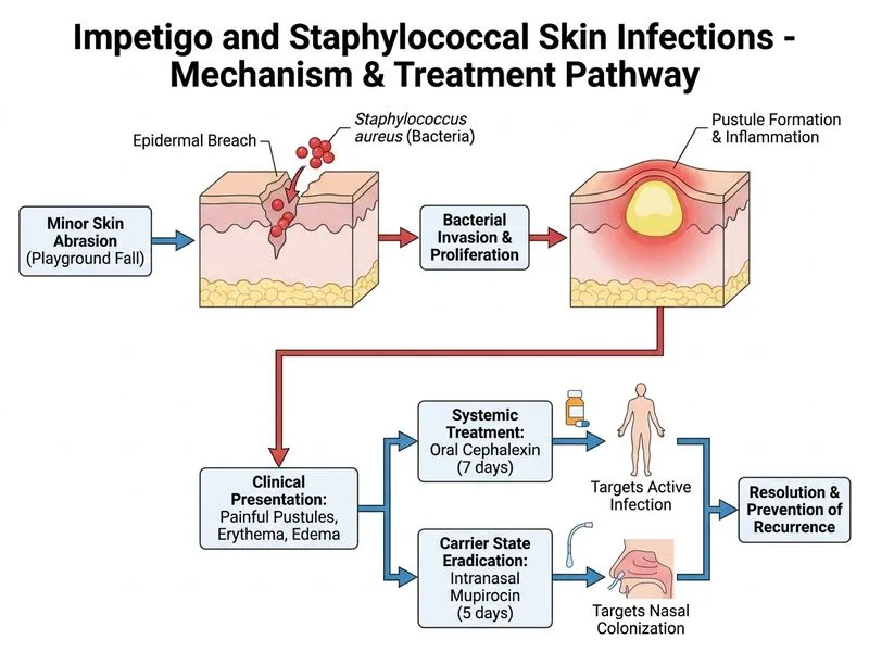 Impetigo and Staphylococcal Skin Infections diagram