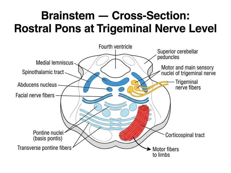 Brainstem — Cross-Sections diagram