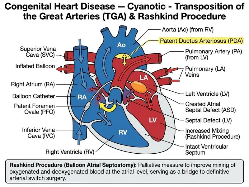 Congenital Heart Disease — Cyanotic diagram