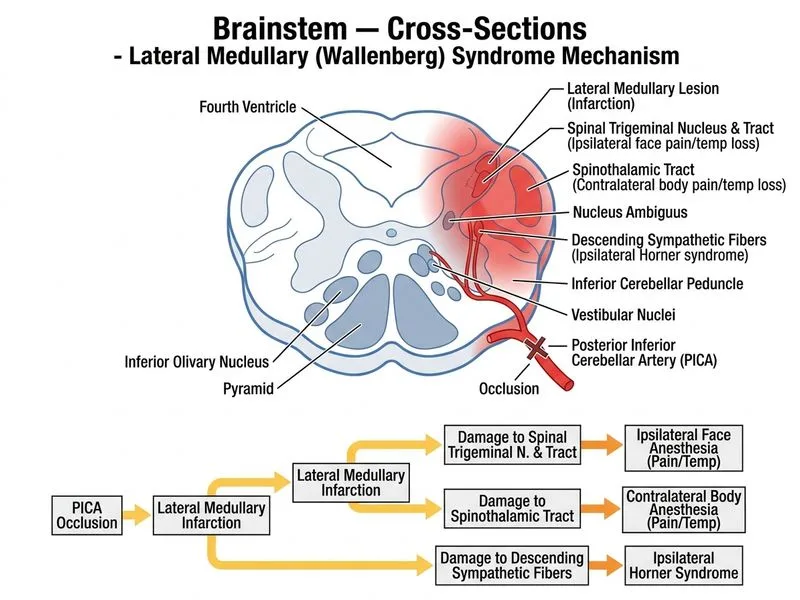 Brainstem — Cross-Sections diagram