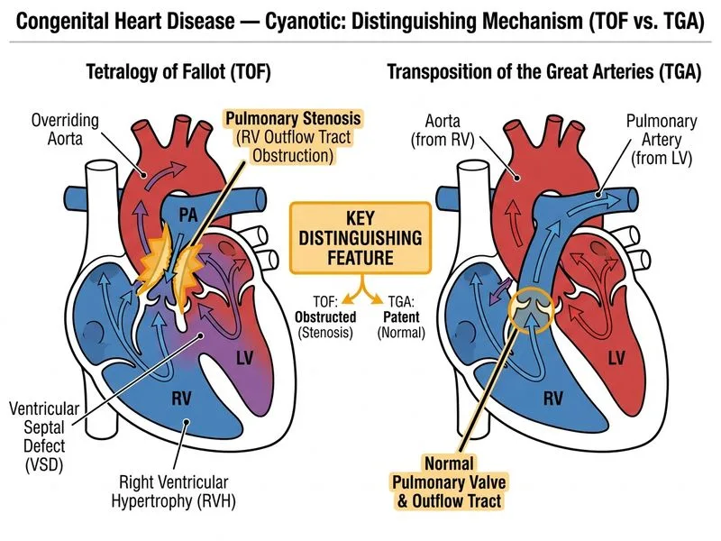 Congenital Heart Disease — Cyanotic diagram