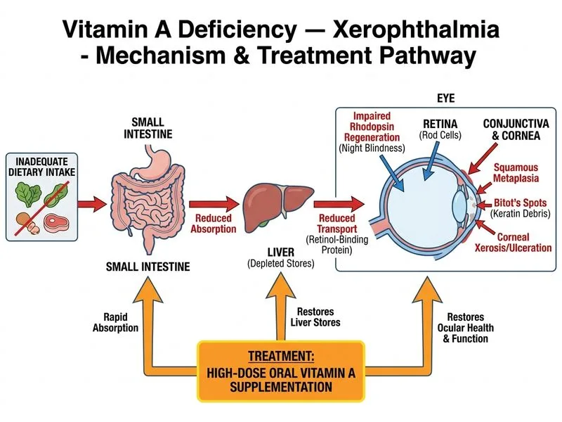 Vitamin A Deficiency — Xerophthalmia diagram