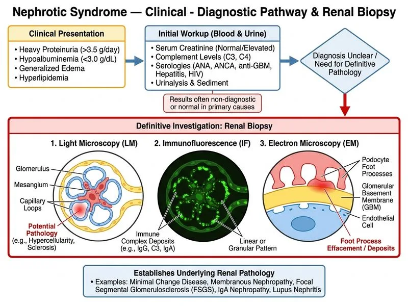 Nephrotic Syndrome — Clinical diagram