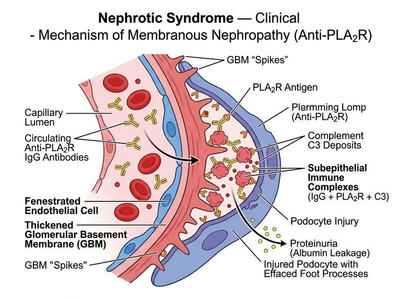 Nephrotic Syndrome — Clinical diagram