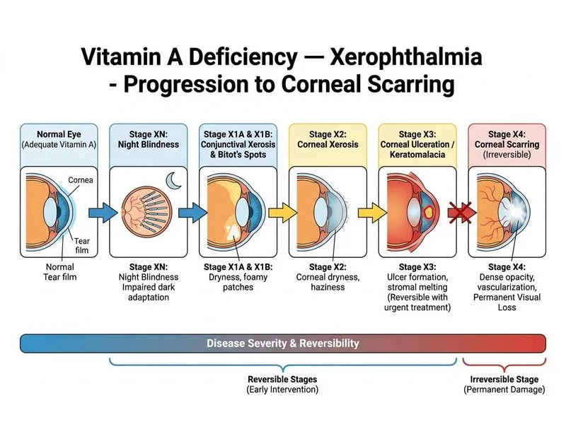 Vitamin A Deficiency — Xerophthalmia diagram