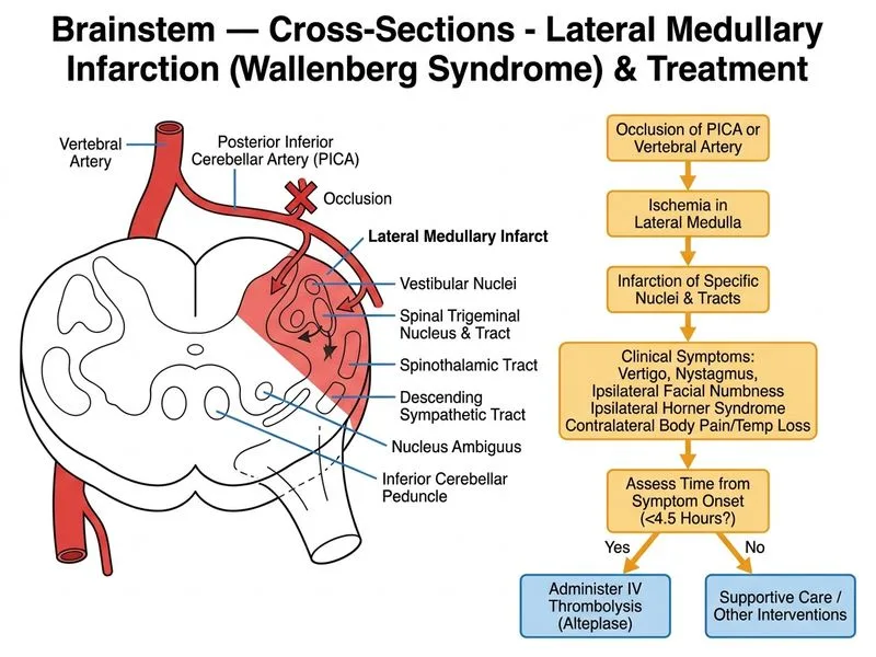 Brainstem — Cross-Sections diagram