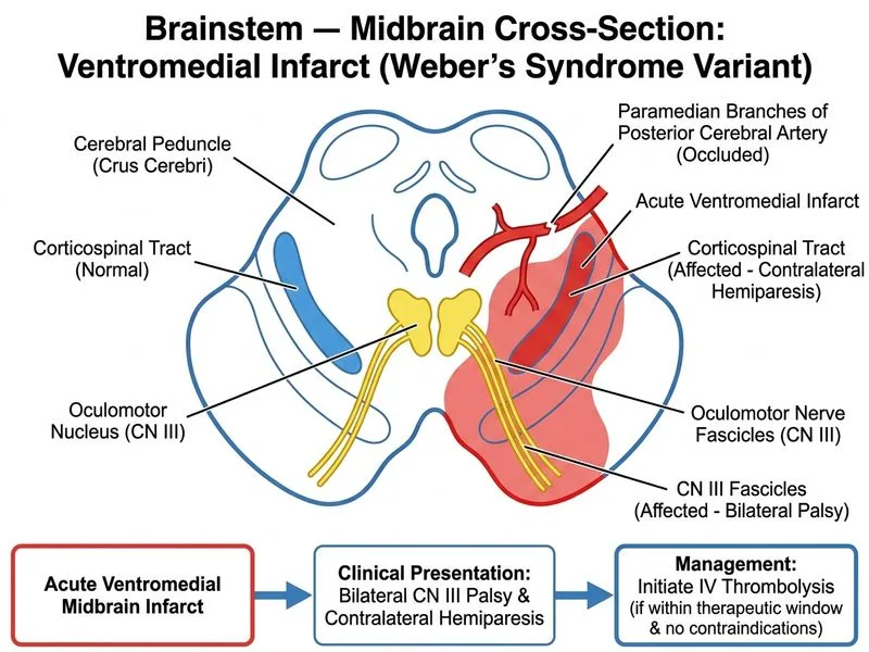 Brainstem — Cross-Sections diagram