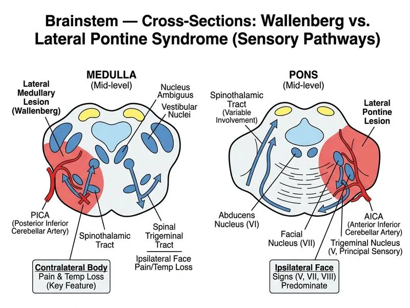 Brainstem — Cross-Sections diagram