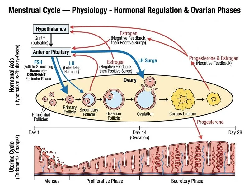Menstrual Cycle — Physiology diagram