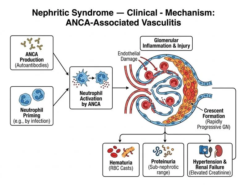 Nephritic Syndrome — Clinical diagram