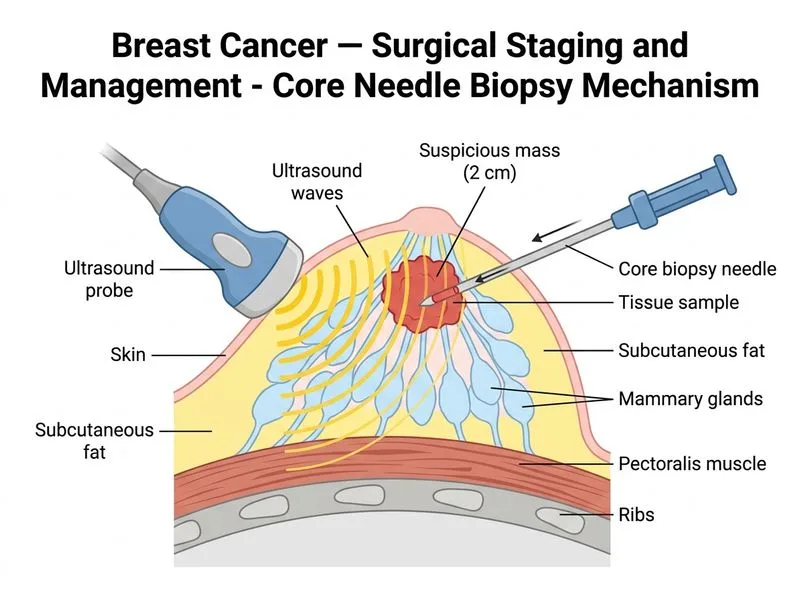 Breast Cancer — Surgical Staging and Management diagram
