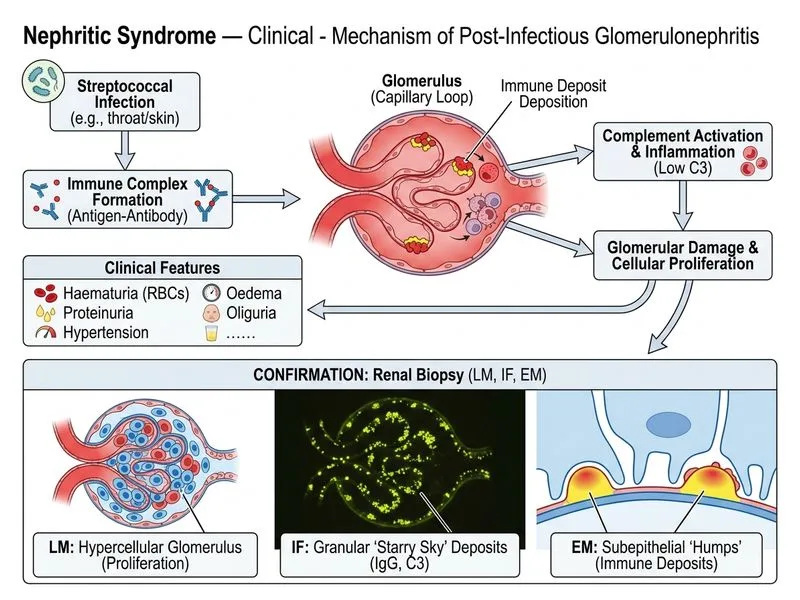 Nephritic Syndrome — Clinical diagram