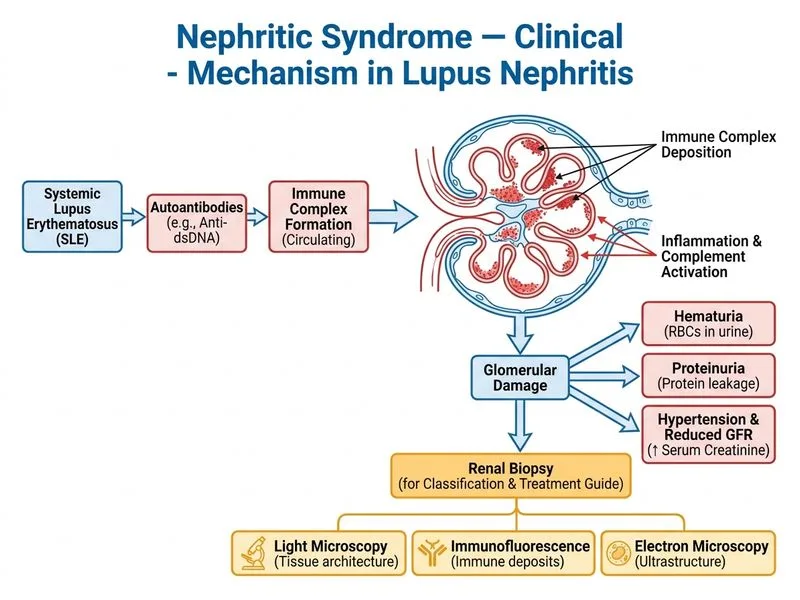 Nephritic Syndrome — Clinical diagram