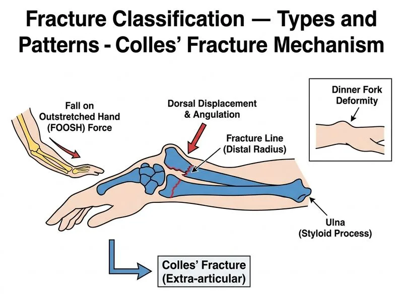 Fracture Classification — Types and Patterns diagram