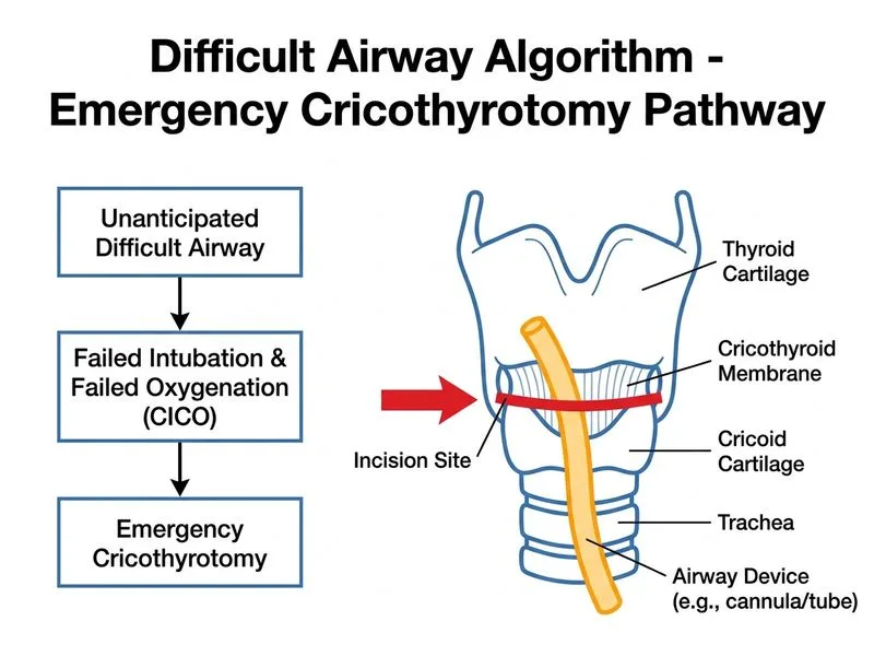 Difficult Airway Algorithm diagram