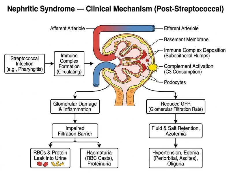Nephritic Syndrome — Clinical diagram